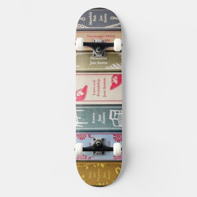 Jane Austens Romane Skateboard (Vorderseite)