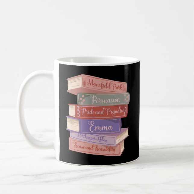 Jane Austens Romane V Kaffeetasse (Links)