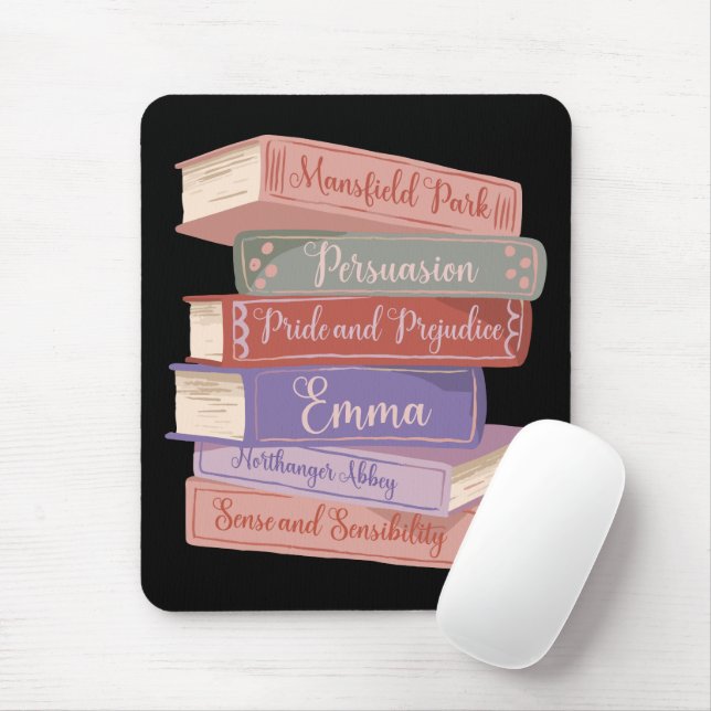 Jane Austens Romane V Mousepad (Mit Mouse)
