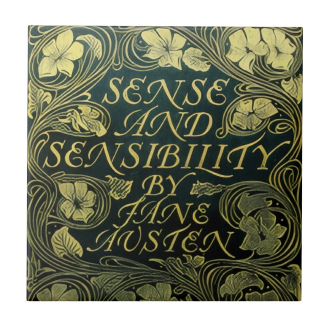 Jane Austen's "Sense and Sensibility"  Fliese (Vorderseite)