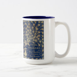 Jane Austenstolz-und -vorurteil-Pfau 1894 Zweifarbige Tasse