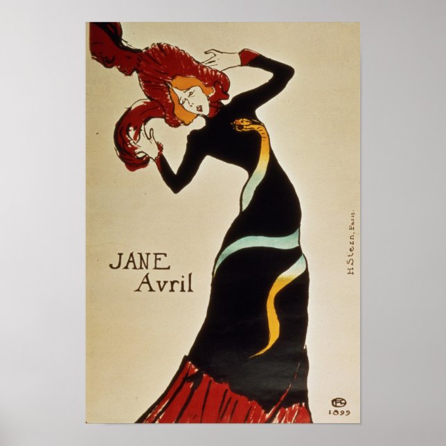 Jane Avril 1899 Poster (Vorne)