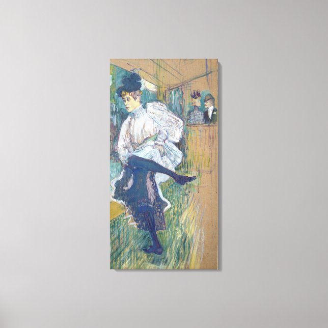 Jane Avril Dancing, c.1892 Leinwanddruck (Vorderseite)