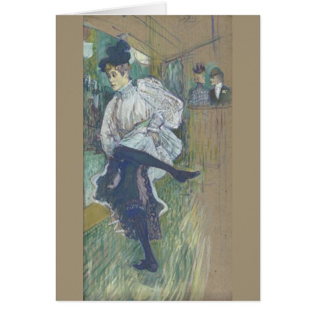 Jane Avril Dancing von Henri de Toulouse-Lautrec (Vorne)
