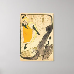Jane Avril durch Henride Toulouse-Lautrec Leinwanddruck