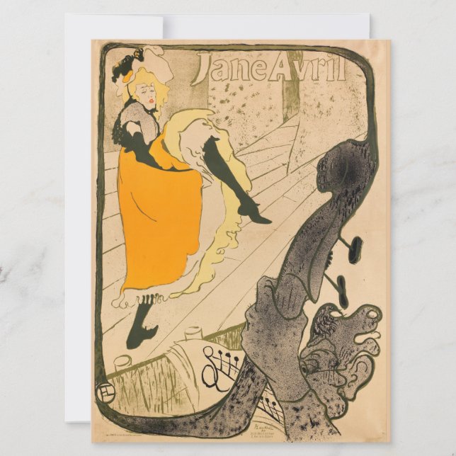 Jane Avril Henri de Toulouse-Lautrec (Vorderseite)