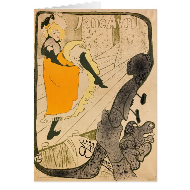 Jane Avril von Henri de Toulouse-Lautrec (Vorne)