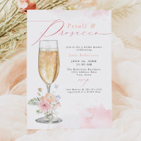 JANE Blush Floral Petals & Prosecco Brautparty