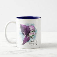Jane Eyre Bonnet Blume Lila und blau