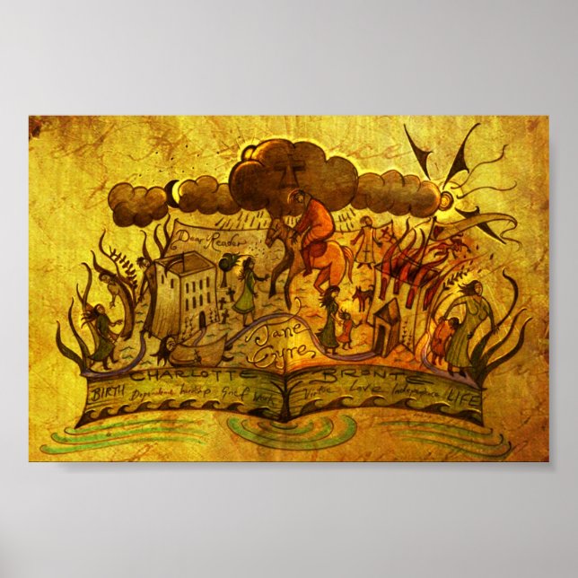 'Jane Eyre Book' POSTER-Optionen Poster (Vorne)