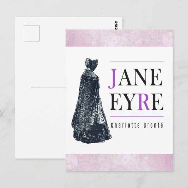 Jane eyre,Charlotte bronte,Bronte Schwestern,Buchl Postkarte (Vorne/Hinten)