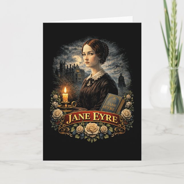 Jane Eyre Feiertagskarte (Vorderseite)