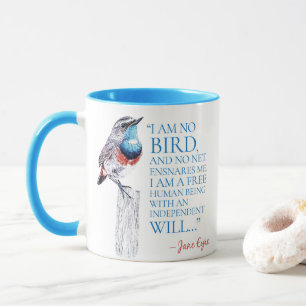 Jane Eyre - I Am No Bird - Blue Throated Bird Tasse