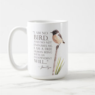 Jane Eyre - I Am No Bird - Brown Bird Kaffeetasse
