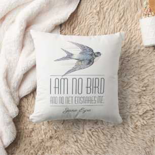 Jane Eyre - I Am No Bird - Flying Swallow Kissen