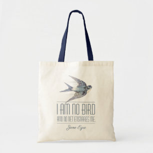 Jane Eyre - I Am No Bird - Flying Swallow Tragetasche