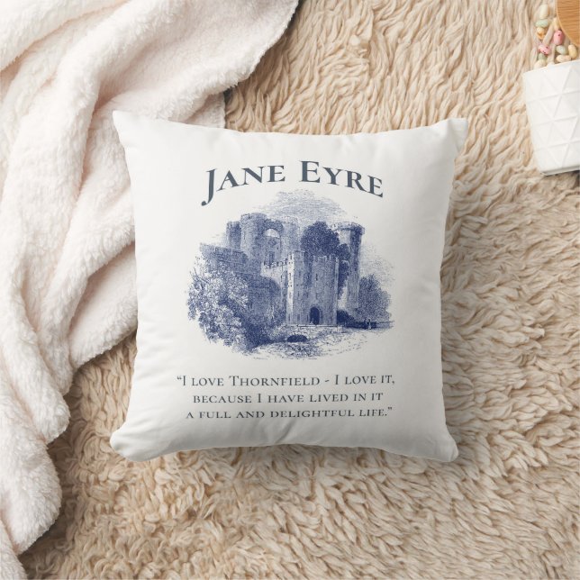 Jane Eyre - I Liebe Thornfield - Burg Kissen (Decke)