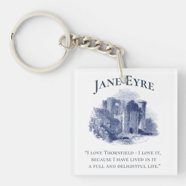 Jane Eyre - I Liebe Thornfield - Burg Schlüsselanhänger (Vorderseite)