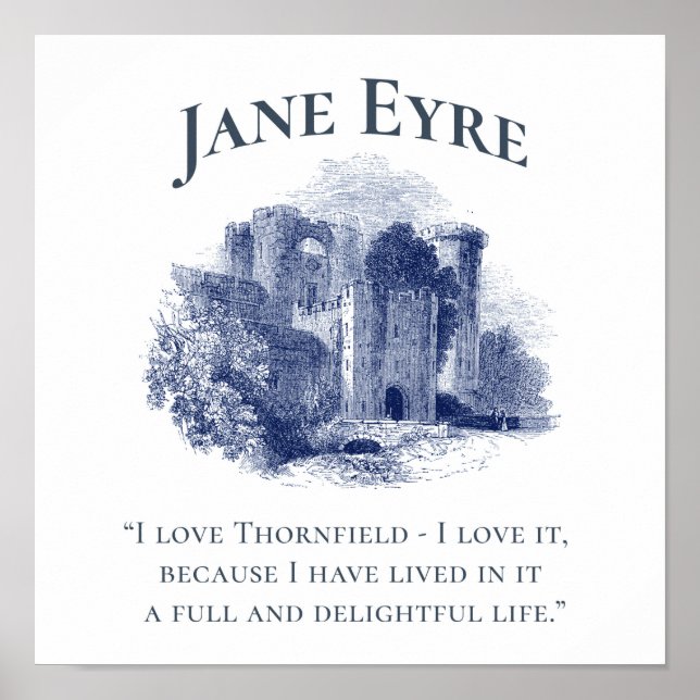 Jane Eyre - I Liebe Thornfield - Castle Square Poster (Vorne)