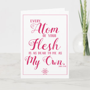 Jane Eyre Jeder Atom eures Fleisches ist so lieb Feiertagskarte