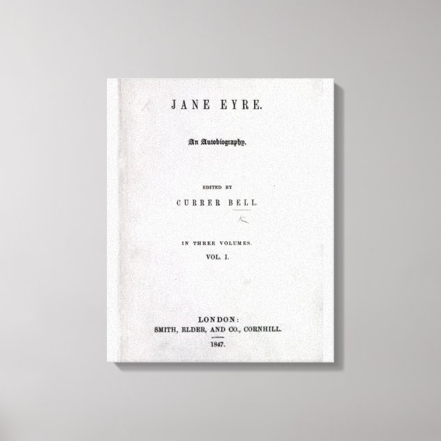Jane Eyre' Leinwanddruck (Vorderseite)