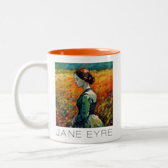 Jane Eyre Monet Style Malerei Zweifarbige Tasse (Links)