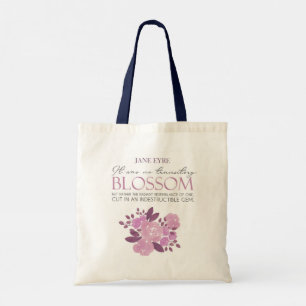 Jane Eyre - No Transitory Blossom - Pink Roses Tragetasche