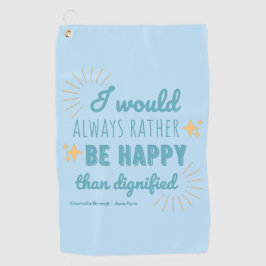 Jane Eyre Quote I - Blue Edition Golfhandtuch