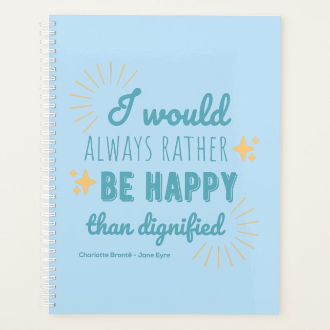 Jane Eyre Quote I - Blue Edition Planer (Vorderseite)