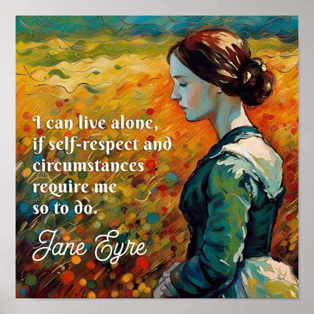 Jane Eyre Quote Monet Style Malerei Poster (Vorne)