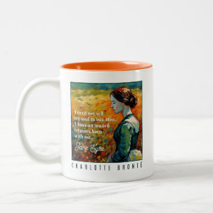 Jane Eyre Quote Monet Style Malerei Zweifarbige Tasse