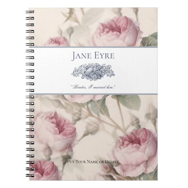 Jane Eyre - Reader I Verheiratet Ihm - Doves Flora Notizblock (Vorderseite)