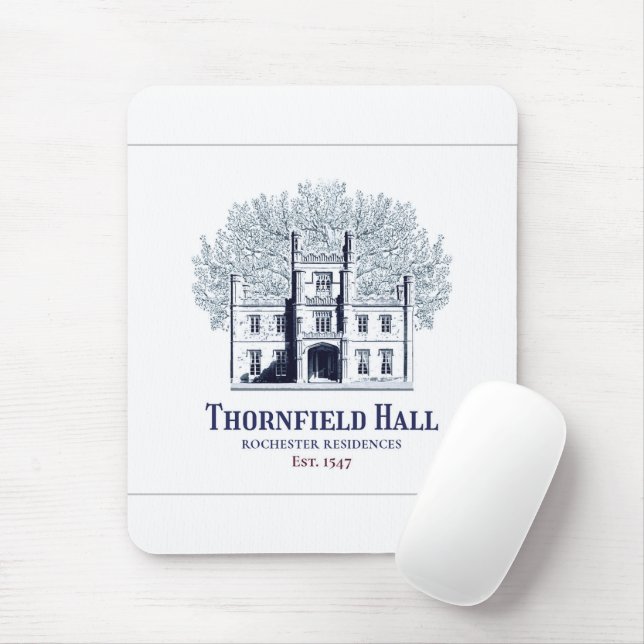 Jane Eyre Thornfield Hall Rochester Residences Mousepad (Mit Mouse)