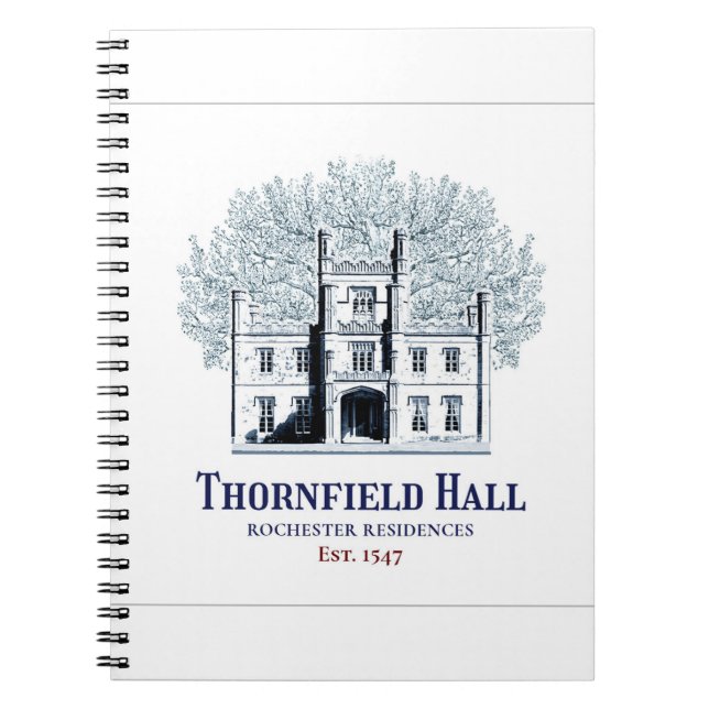 Jane Eyre Thornfield Hall Rochester Residences Notizblock (Vorderseite)