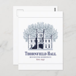 Jane Eyre Thornfield Hall Rochester Residences Postkarte