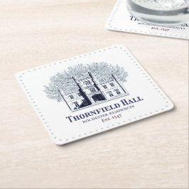 Jane Eyre Thornfield Hall Rochester Residences Rechteckiger Pappuntersetzer