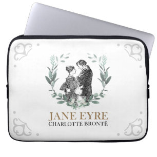 Jane Eyre und Edward Rochester mit Wreath Laptopschutzhülle