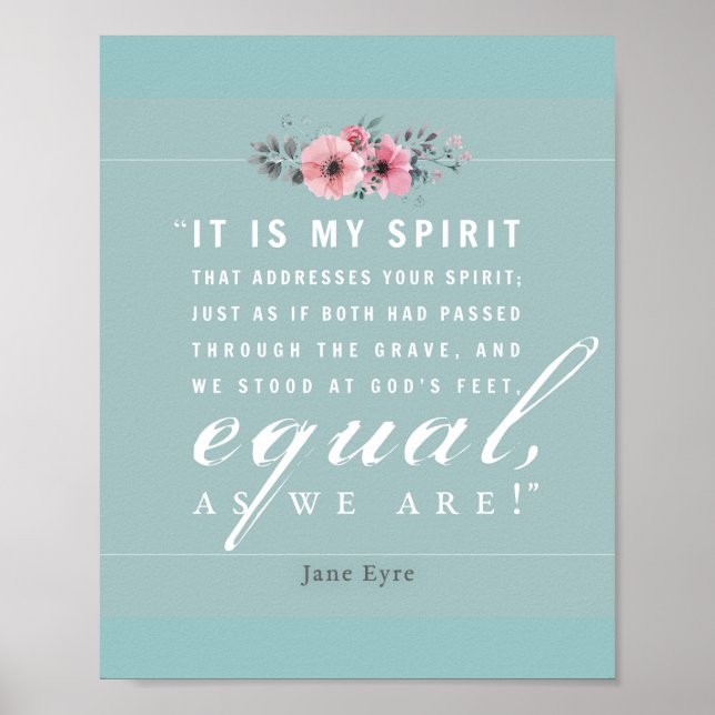 Jane Eyre - wie wir sind - Aquamarin Poster (Vorne)