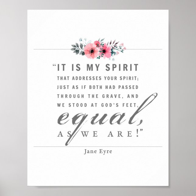 Jane Eyre - wie wir sind - weiß Poster (Vorne)