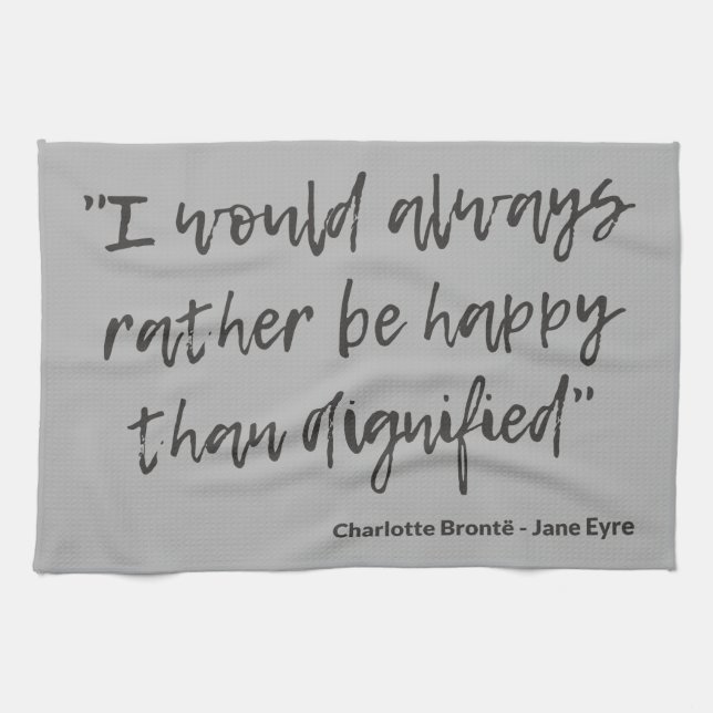 Jane Eyre Zitat I Geschirrtuch (Horizontal)