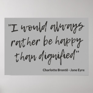 Jane Eyre Zitat I Poster