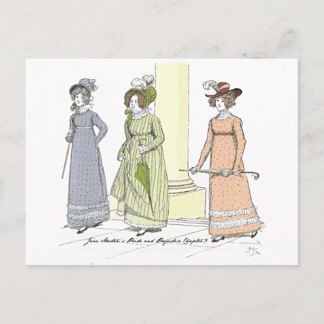 Jane - Jane Austen Pride and Prejudice Postkarte (Vorderseite)