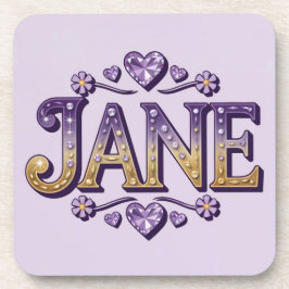Jane Lila Gold Untersetzer Set