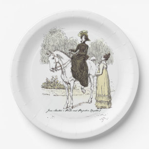 Jane on Horseback - Jane Austen Pride & Prejudice Pappteller