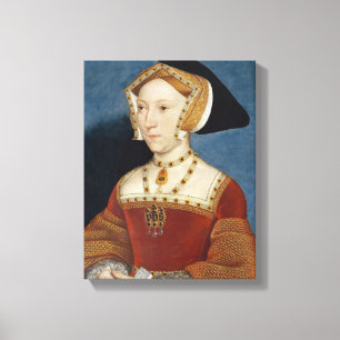 Jane Seymour - Hans Holbien the Younger - 1536 Leinwanddruck