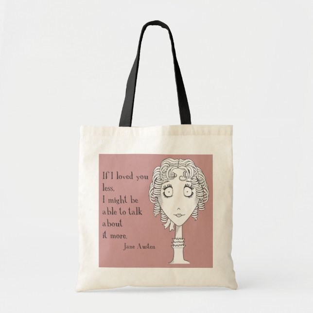 Jane-Zitat-Tasche Tragetasche (Vorne)