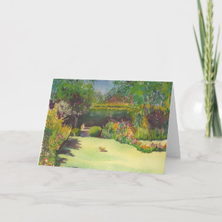Janes Vorlagen-Aquarell-Karte Garten-II Karte