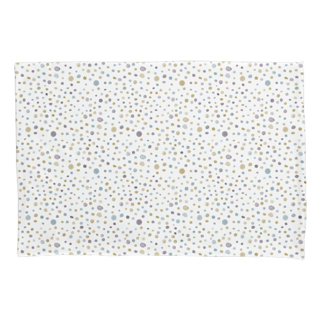 Janet Confetti Watercolor Dots Pillowcase Kissenbezug (Vorderseite)