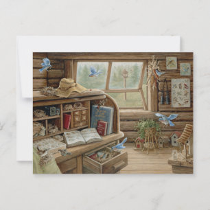 Janet Kruskamp Painting Bird Bureau Postcross Postkarte