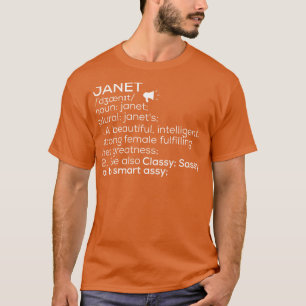 Janet Name Definition Janet Weibliche Bezeichnung T-Shirt